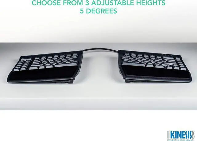 Alt view image 2 of 7 - Tenting Accessory for Kinesis Freestyle2 Ergonomic Keyboard, VIP3 with Palm Supports or V3 Without Palm Supports (VIP3)