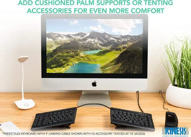 Alt view image 12 of 20 - Kinesis Freestyle2 Adjustable Split Keyboard