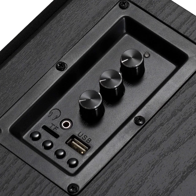 Alt view image 5 of 7 - Frisby FS-2030BT Powered Bluetooth Bookshelf Speakers - Digital Optical Input - Wired Studio Monitors - 5 Inch Near Field Speaker - 50 Watts RMS - Black