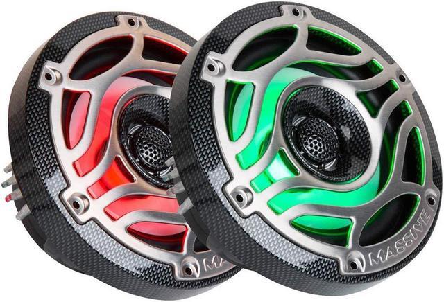 Alt view image 7 of 7 - T65X - Massive Audio 6.5 Inch 120 Watts RMS / 480 Watts Peak, Marine Coaxial Speakers for Boats, UTVS, Off Road, Golf Carts, Motorcycles, Runabouts