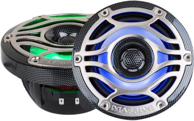 Alt view image 6 of 7 - T65X - Massive Audio 6.5 Inch 120 Watts RMS / 480 Watts Peak, Marine Coaxial Speakers for Boats, UTVS, Off Road, Golf Carts, Motorcycles, Runabouts
