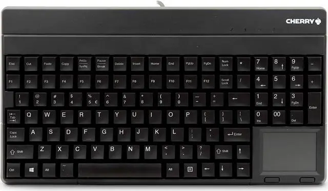 Alt view image 2 of 6 - Cherry G86-62401EUADAA Cherry G86-6240 Compact Keyboard - Cable Connectivity - USB 2.0 Interface - 106 Key - English (US) - TouchPad - QWERTY Keys Layout - Black