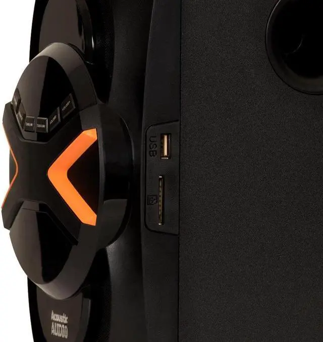 Alt view image 9 of 20 - Acoustic Audio AA5210 Home Theater 5.1 Speaker System with Bluetooth USB and LED Lights