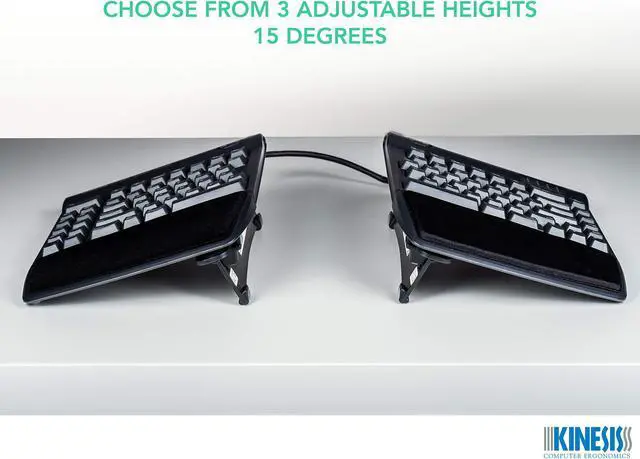 Alt view image 4 of 7 - Tenting Accessory for Kinesis Freestyle2 Ergonomic Keyboard, VIP3 with Palm Supports or V3 Without Palm Supports (VIP3)