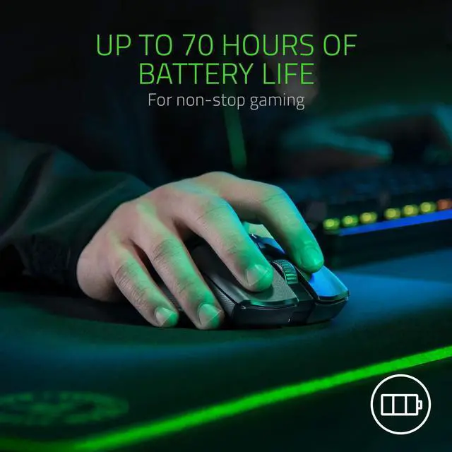 Alt view image 10 of 10 - Razer Viper Ultimate Hyperspeed Lightest Wireless Gaming Mouse & RGB Charging Dock: Fastest Gaming Mouse Switch - 20K DPI Optical Sensor - Chroma Lighting - 8 Programmable Buttons - 70 Hr Battery