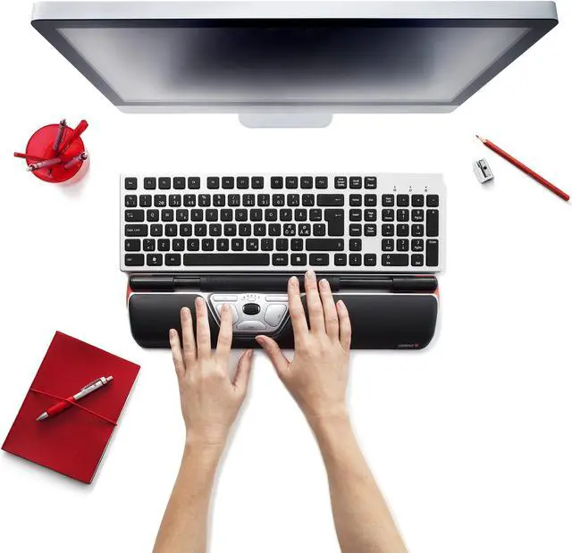 Alt view image 9 of 20 - Contour Design Contour RollerMouse RM-RED-WL Wireless Rollerbar Mouse Black