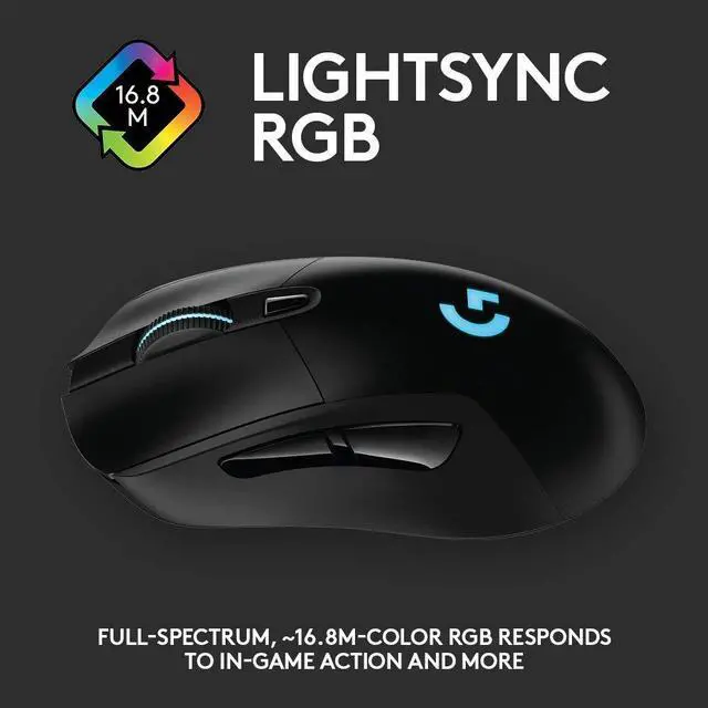 Alt view image 8 of 20 - Logitech 910-005638 Lightspeed Wireless Gaming Mouse