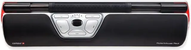 Alt view image 5 of 20 - Contour Design Contour RollerMouse RM-RED-WL Wireless Rollerbar Mouse Black