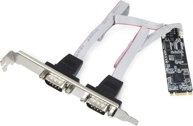 Main image of IO CREST RS-232 + RS-422/485 DB9 Serial M.2 B+M Key Controller Card