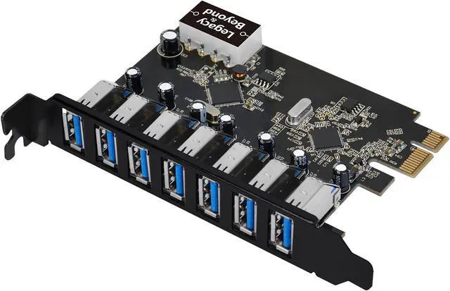 Alt view image 11 of 20 - SIIG LB-US0514-S1 Usb 3.0 7-Port Ext Pcie Host Adapter - Usb Adapter - Pcie 2.0 - Usb 3.0 X 7
