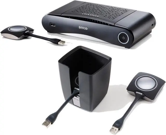 Main image of Barco CS-100 Bundle | Standalone Wireless Presentation System with ClickShare Tray and 2 Buttons