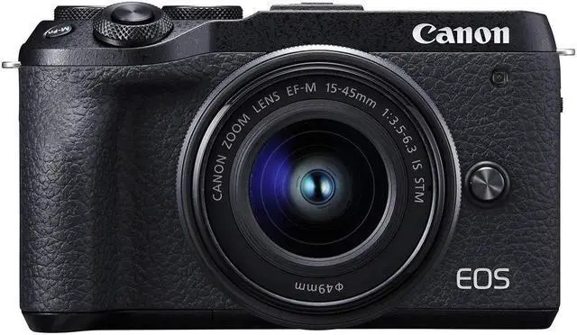 Alt view image 3 of 4 - Canon EOS M6 Mark II (Black)+Ef-M 15-45mm F/3.5-6.3 is STM Lens