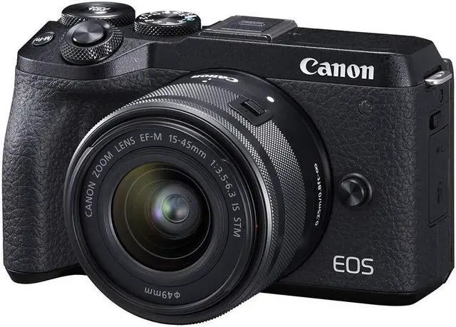Alt view image 2 of 4 - Canon EOS M6 Mark II (Black)+Ef-M 15-45mm F/3.5-6.3 is STM Lens