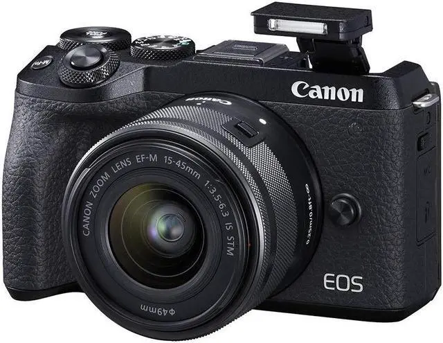 Main image of Canon EOS M6 Mark II (Black)+Ef-M 15-45mm F/3.5-6.3 is STM Lens