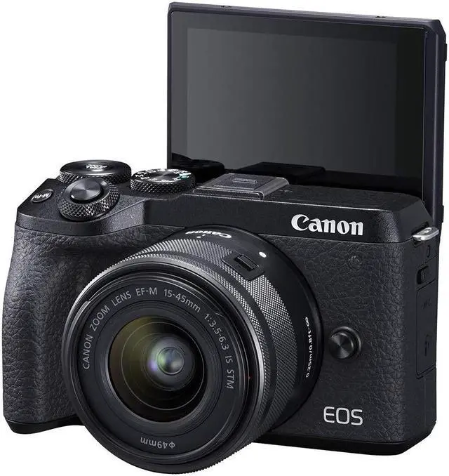Alt view image 4 of 4 - Canon EOS M6 Mark II (Black)+Ef-M 15-45mm F/3.5-6.3 is STM Lens