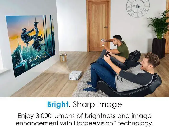 Alt view image 15 of 17 - Optoma GT1080Darbee Full HD 1920 x 1080 3,000 lumens 3D DLP Short Throw Projector