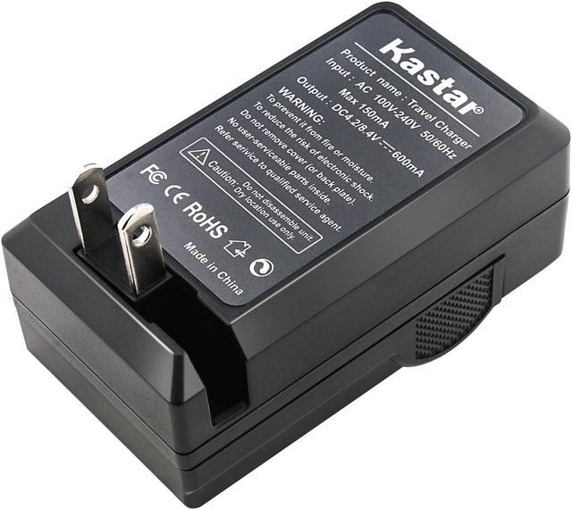 Alt view image 4 of 6 - Battery (2-Pack) and Charger for JVC BN-VG107U, BN-VG108U, BN-VG114U, BN-VG121U Li-ion Rechargeable Battery Pack