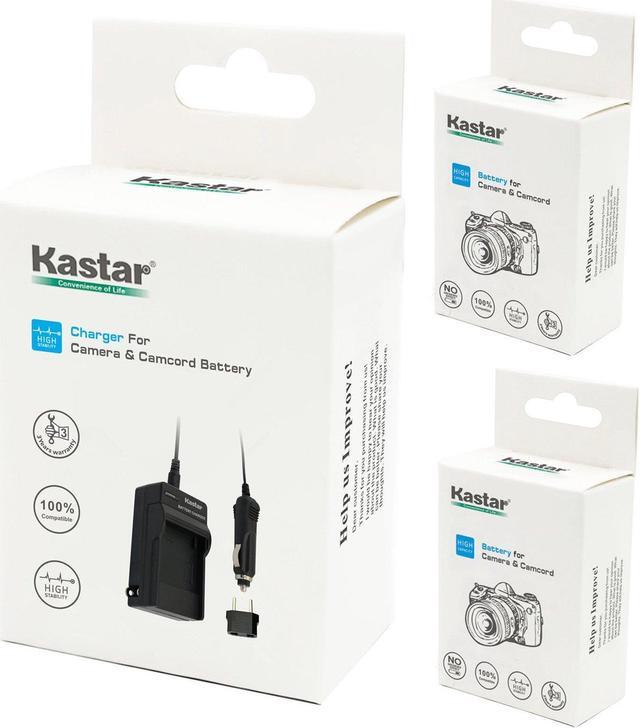 Alt view image 5 of 6 - Battery (2-Pack) and Charger for JVC BN-VG107U, BN-VG108U, BN-VG114U, BN-VG121U Li-ion Rechargeable Battery Pack