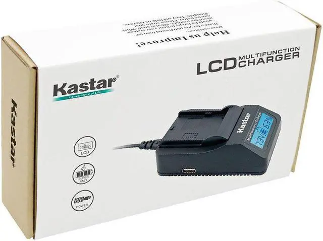 Alt view image 6 of 6 - Kastar Fast Charger + NPFH70 Battery (2-Pack) for Sony NP-FH100, FH60, FH70, NP-FH90, TRV and Sony DCR-DVD405 407E 408 410E 450 602E 650E DCR-HC96 DCR-SR85 HDR-HC9 HDR-UX20 HDR-SR12 DCR-SR65E XR500E