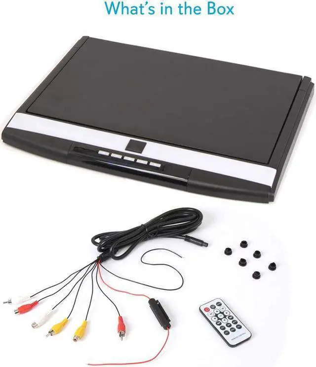 Alt view image 6 of 8 - Car Overhead Monitor Screen Display - 17.3 inch. LCD Vehicle Flip Down Roof Mount Console - HDMI TV Player Control Panel w/Built-in IR Transmitter for Wireless IR Headphone - Pyle PLRV1725