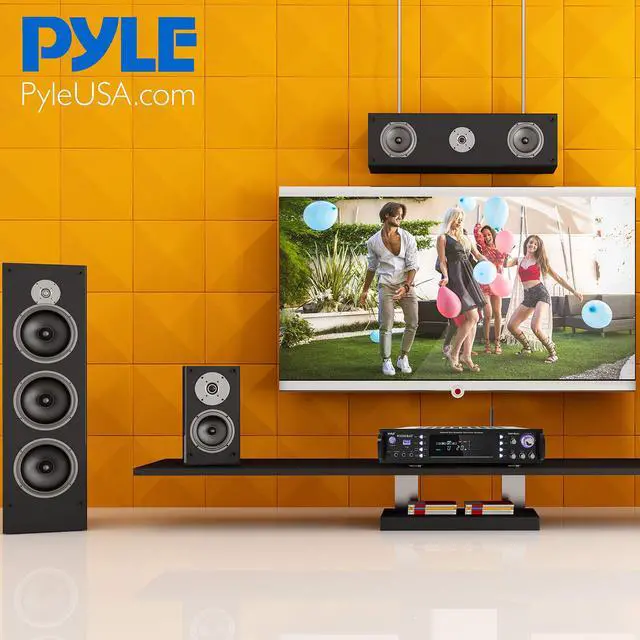 Alt view image 6 of 20 - Wireless Bluetooth Home Stereo Amplifier - Hybrid Multi-Channel 3000 Watt Power Amplifier Home Audio Receiver System w/AM/FM Radio, MP3/USB,AUX,RCA Karaoke Mic in - Rack Mount, Remote - Pyle P3301BAT