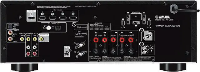 Alt view image 2 of 4 - Yamaha RX-V385 5.1-Channel 4K Ultra HD AV Receiver with Bluetooth