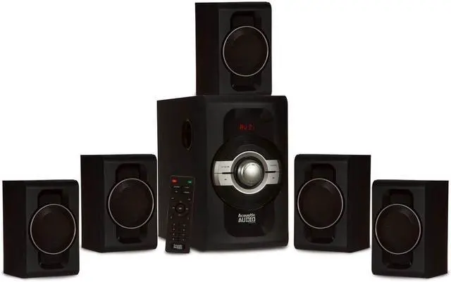 Main image of Acoustic Audio AA5240 Home Theater 5.1 Bluetooth Speaker System with USB and SD Inputs