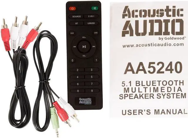 Alt view image 6 of 6 - Acoustic Audio AA5240 Home Theater 5.1 Bluetooth Speaker System with USB and SD Inputs