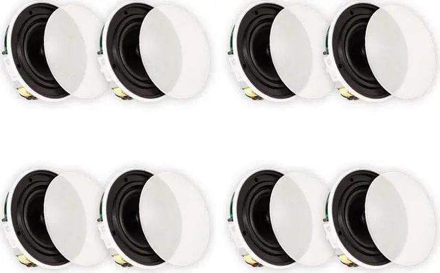 Main image of Theater Solutions TSQ670 in Ceiling 70 Volt 6.5" Speakers Quick Install 4 Pair Pack