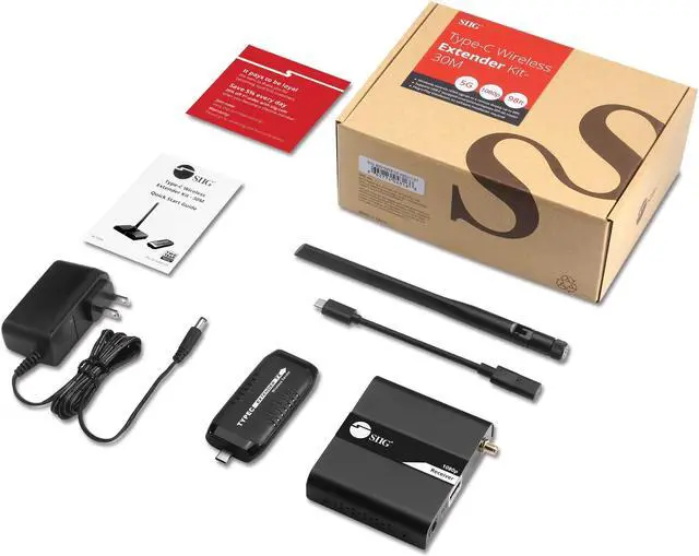 Alt view image 7 of 20 - SIIG USB-C AV Wireless Extender Kit, AV Transmitter & Receiver for HDMI Devices - 1080P 30M - Streaming from Laptop, PC, Cable, Netflix, YouTube, PS4 to HDTV/Projector (CE-H25J11-S1)