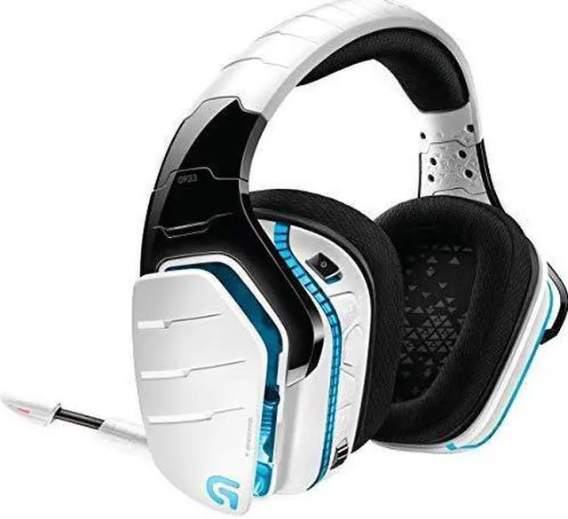 Alt view image 6 of 11 - Logitech G933 Artemis Spectrum Wireless RGB 7.1 Dolby and DST Headphone Surround Sound Gaming Headset - White