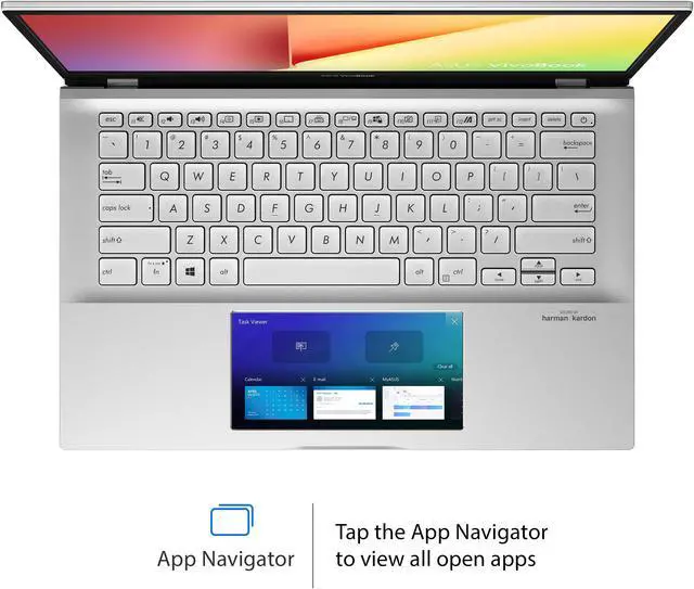 Alt view image 8 of 13 - ASUS VivoBook S14 S432 Thin and Light 14" FHD, Intel Core i7-8565U CPU, 8 GB RAM, 512 GB PCIe NVMe SSD, IR Camera, Windows 10 Home, S432FA-AB74, Transparent Silver