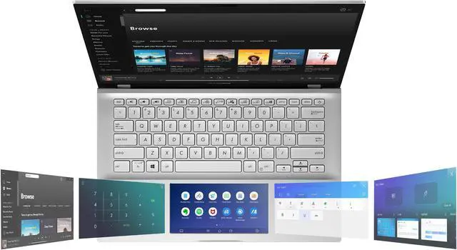 Alt view image 6 of 13 - ASUS VivoBook S14 S432 Thin and Light 14" FHD, Intel Core i7-8565U CPU, 8 GB RAM, 512 GB PCIe NVMe SSD, IR Camera, Windows 10 Home, S432FA-AB74, Transparent Silver