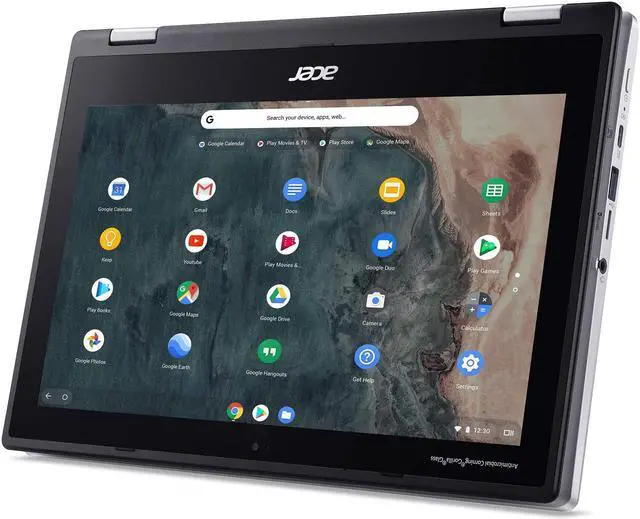 Alt view image 7 of 13 - Acer Chromebook Spin 311 CP311-2H-C3KA Convertible Laptop, Intel Celeron N4000, 11.6" HD Touchscreen, 4GB LPDDR4, 64GB eMMC, Gigabit WiFi, Bluetooth 5.0