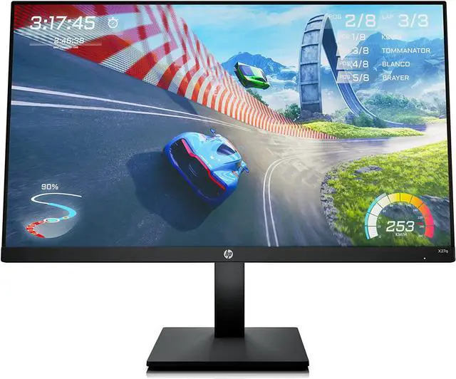 Main image of HP X27q 27" QHD 2560 x 1440 IPS 165 Hz Gaming Monitor, Low blue light mode, Anti-glare, 1000:1, 1ms Response, 400 nits -HDMI, DisplayPort, Height adjustable, Pivot rotation - Black
