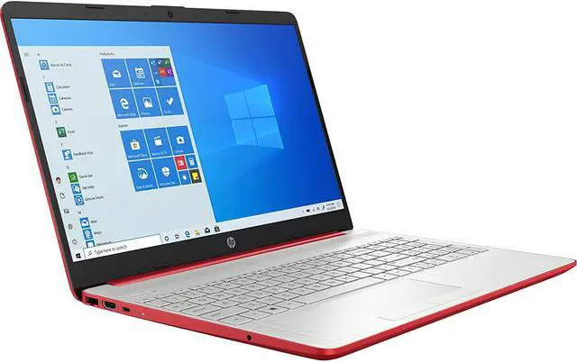 Alt view image 7 of 10 - HP Notebook - 15-dw0083wm 15.6" Intel Pentium Silver N5030 Intel UHD Graphics 605 4 GB RAM 128 GB SSD W10 Home in S mode BT Webcam Scarlet red