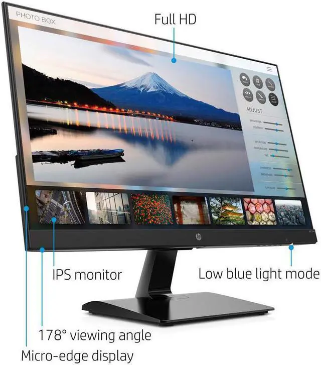 Alt view image 2 of 6 - HP 24m 24" (23.8" Viewable) 1920 x 1080 Full HD IPS Ultra Thin Monitor (HDMI, VGA)