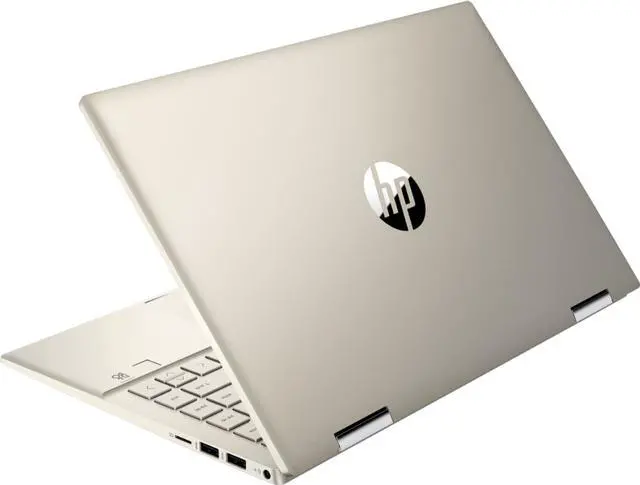 Alt view image 4 of 4 - HP PAVILION X360 14T 14" FHD 1920x1080 LED Touch Laptop Intel Core i5-1155G7 2.5 GHz up to 4.5 GHz 8GB DDR4-3200 SDRAM 256GB PCIe NVMe M.2 SSD Intel Iris Xe Graphics Windows 11 Home Gold