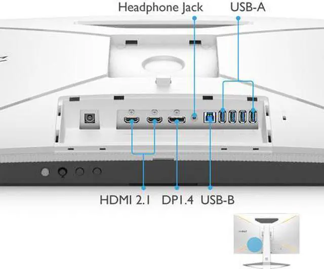Alt view image 5 of 5 - BenQ MOBIUZ EX2710U 27" 4K UHD 3840 x 2160 144 Hz Gaming Monitor 1ms HDMI DisplayPort Built-in Speakers