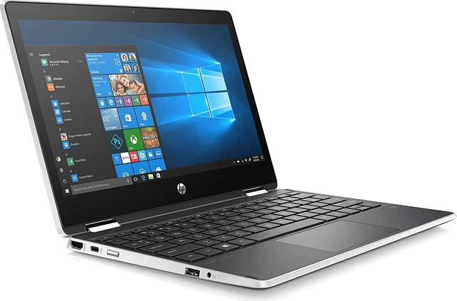 Alt view image 3 of 6 - HP Pavilion x360 - 11m-ap0013dx 11.6" diagonal HD IPS BrightView WLED-backlit touch screen Intel® Pentium® Silver N5000 - 4 GB - 128 GB - Windows 10 Home in S mode - 45 W AC power adapter B Grade