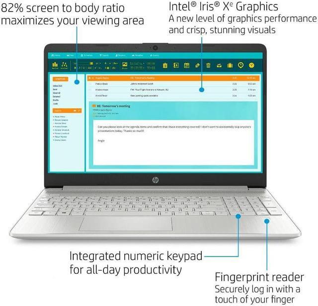 Main image of HP 15-DY2152WM 15.6" FHD LED Laptop Intel i5-1135G7 2.4 GHZ 8GB RAM 512GB SSD Intel Iris X Graphics Windows 11 Home
