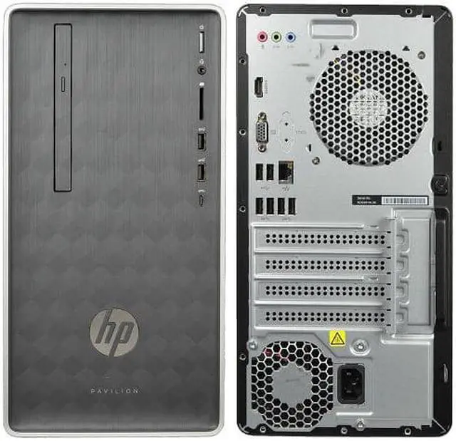 Alt view image 2 of 5 - HP Pavilion 590-p0107c 8GB 1TB Intel Core i3-9100 X4 3.6GHz Win10, Black