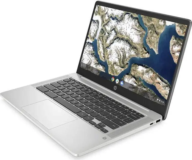 Alt view image 3 of 6 - HP Chromebook 14a-na0023cl 14" FHD IPS 1920x1080 Laptop Intel Celeron N4000 1.1GHz 4GB 64GB eMMC UHD Graphics 600 Chrome OS C Grade Back Lit KB Doesn't Work and You Can't Type on the Keyboard
