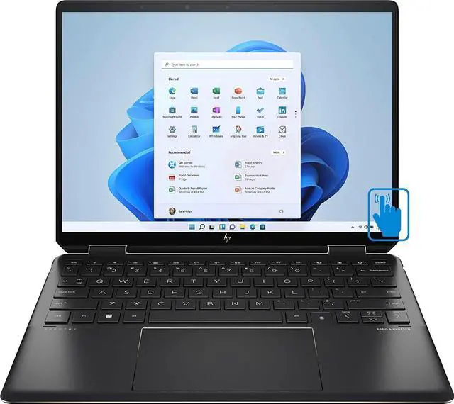 Main image of HP SPECTRE X360 14T 13.5" WUXGA+ 1920x1280 LED Touch Laptop Intel Core i7-1195G7 1.3 GHz up to 5.0 GHz 16GB 512GB SSD+32GB 3D XPOINT DVDR Intel Iris Xe Graphics W11H Black