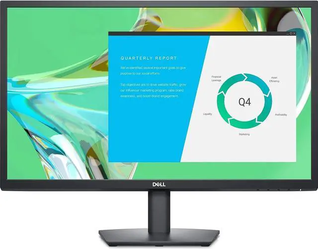 Alt view image 6 of 11 - DELL E2422HN 23.8" FHD 1920x1080 IPS LCD Monitor 60 Hz 8 ms 250 cd/m² Brightness HDMI & VGA
