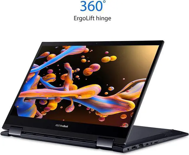 Alt view image 5 of 6 - ASUS VivoBook Flip TM420UA-WS51T 14" FHD 1920x1080 Touch Laptop AMD Ryzen 5 5500U 2.1GHz 8GB DDR4 RAM 256GB NVMe SSD AMD Radeon Win10 Home
