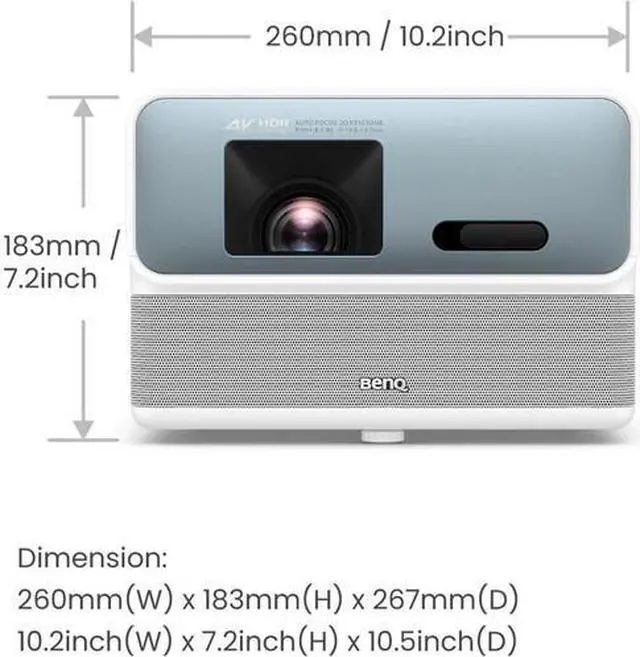 Alt view image 6 of 6 - BenQ GP500 4K UHD (3840 x 2160) DLP Home Theater Projector 1500 ANSI Lumens , 1.0 to 1.3:1 Throw Ratio. 90% DCI-P3 Color, Auto Focus & 2D keystone
