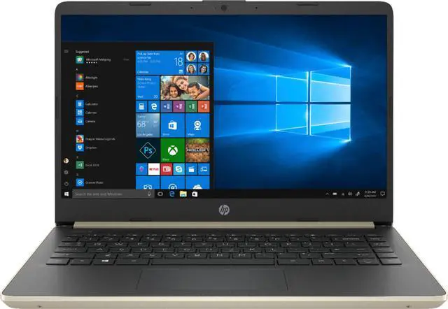 Main image of HP 14-dq0011dx 14" HD Touchscreen Laptop Intel Core i3-8145U 2.1 GHz up to 3.9 GHz Intel UHD Graphics 620 4GB DDR4-2400 SDRAM  128GB M.2 SSD Windows 10 Home in S mode, 7FU46UA - B Grade