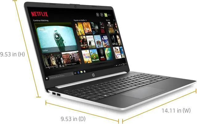 Alt view image 6 of 11 - HP 15-DY1051WM 15.6" HD 1366x768 Laptop Intel Core i5-1035G1 1.0 GHz 8GB DDR4-2666 SDRAM 256GB SSD+16GB Optane Intel UHD Graphics Windows 10 Home, 8MM76UA