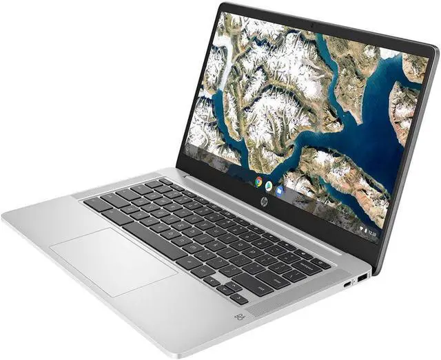 Alt view image 3 of 6 - HP Chromebook 14a-na1083cl 14" FHD IPS Intel Celeron N4500 1.10 GHz up to 2.80 GHz 4GB RAM 128GB eMMC Intel UHD Graphics Chrome OS Laptop, B Grade - 67U94UA